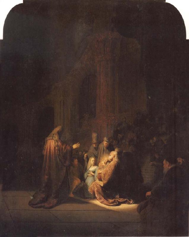 REMBRANDT Harmenszoon van Rijn The Presentation of Jesus in the Temple oil painting image